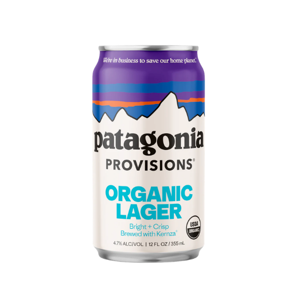 Bright, crisp, & wildly drinkable, Patagonia Provisions® Organic Lager is brewed with the highest quality ingredients on the planet: organic hops, organic barley, Regenerative Organic Certified® (ROC) rye and organic Kernza® - a carbon capturing, perennial grain that helps improve soil health and protect waterways.